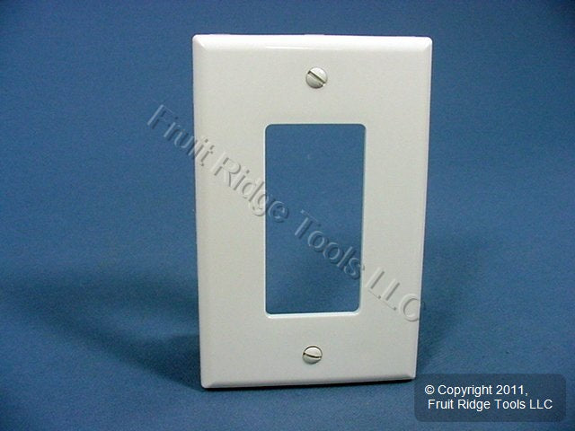 Leviton PJ26-W White 1-Gang Decora GFCI Unbreakable Nylon Midway Wallplate Cover