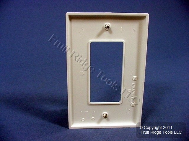 Leviton PJ26-W White 1-Gang Decora GFCI Unbreakable Nylon Midway Wallplate Cover