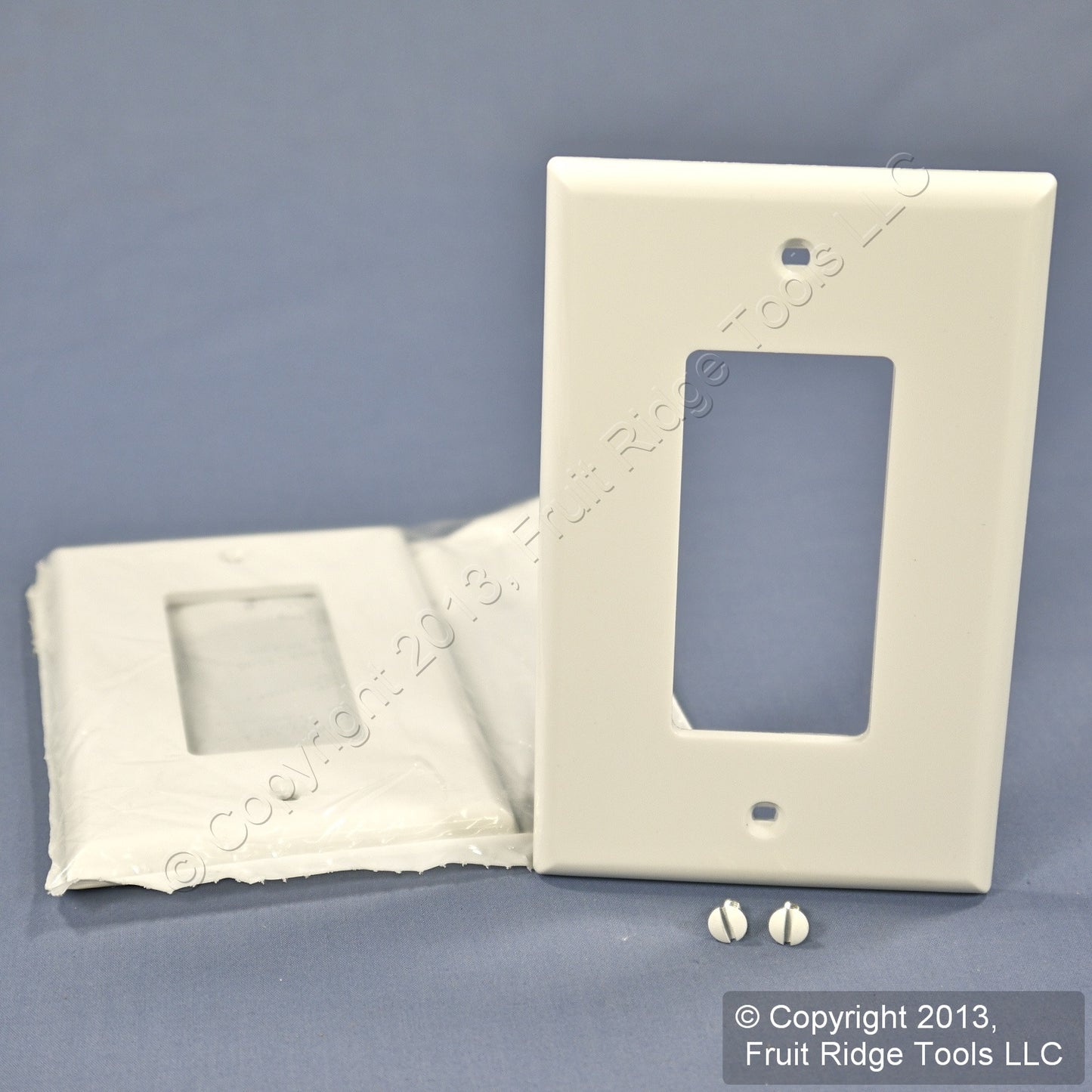 Leviton PJ26-W White 1-Gang Decora GFCI Unbreakable Midway Wallplate Cover 2pcs