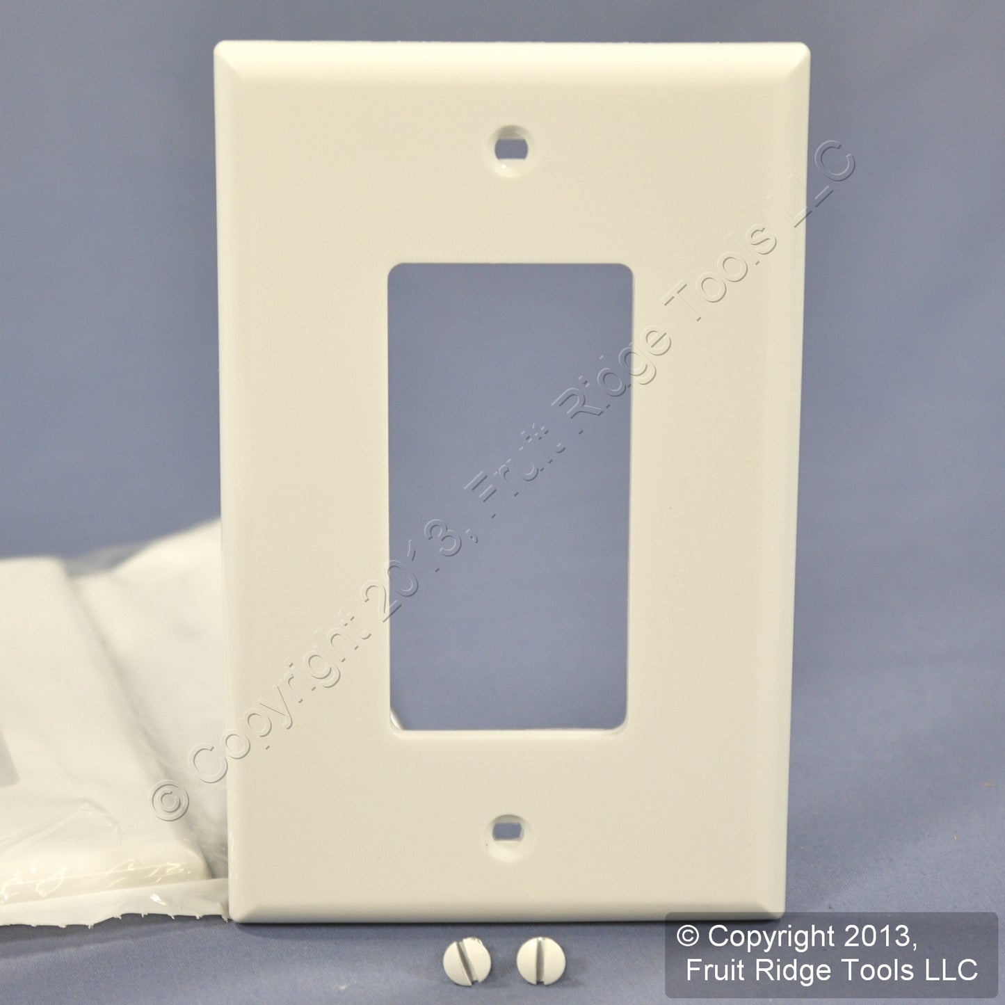 Leviton PJ26-W White 1-Gang Decora GFCI Unbreakable Midway Wallplate Cover 2pcs