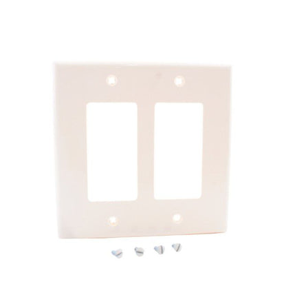 Leviton PJ262-A Almond 2-Gang Decora GFI GFCI Unbreakable Midway Wallplate Cover