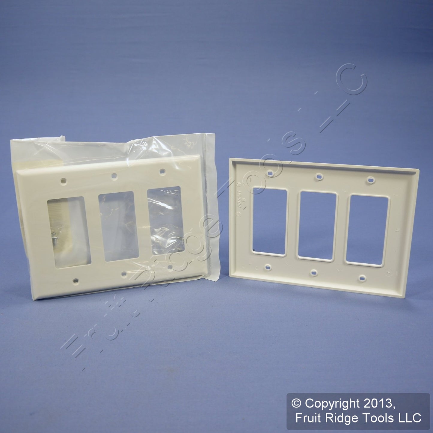 Leviton PJ263-W White 3-Gang Decora Midway Cover Nylon Wallplates Gfi Gfci 10pcs