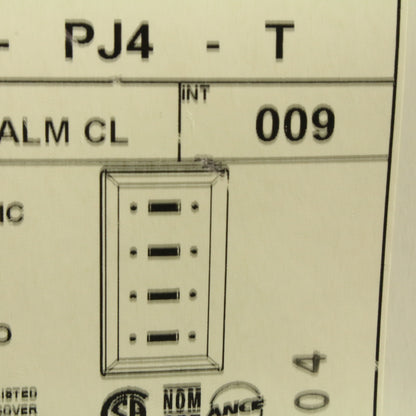 Leviton PJ4-T Lt Almond 4-Gang Toggle Unbreakable Midway Wallplate Cover 10pcs