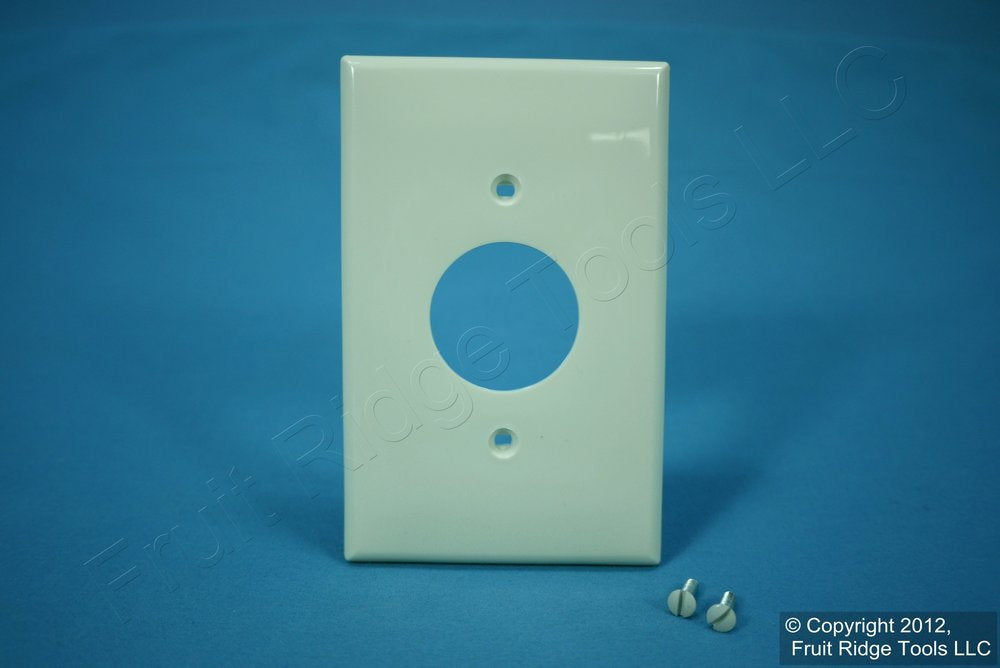 Leviton PJ7-A Almond 1-Gang 1.406in. Outlet Unbreakable Midway Wallplate Cover