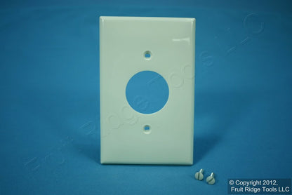 Leviton PJ7-A Almond 1-Gang 1.406in. Outlet Unbreakable Midway Wallplate Cover
