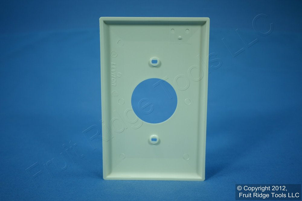 Leviton PJ7-A Almond 1-Gang 1.406in. Outlet Unbreakable Midway Wallplate Cover
