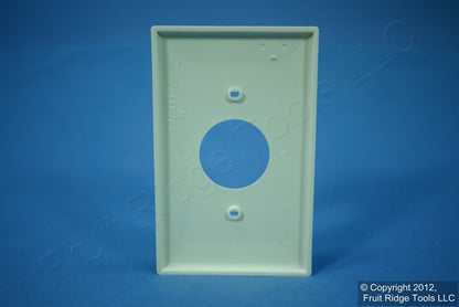 Leviton PJ7-A Almond 1-Gang 1.406in. Outlet Unbreakable Midway Wallplate Cover