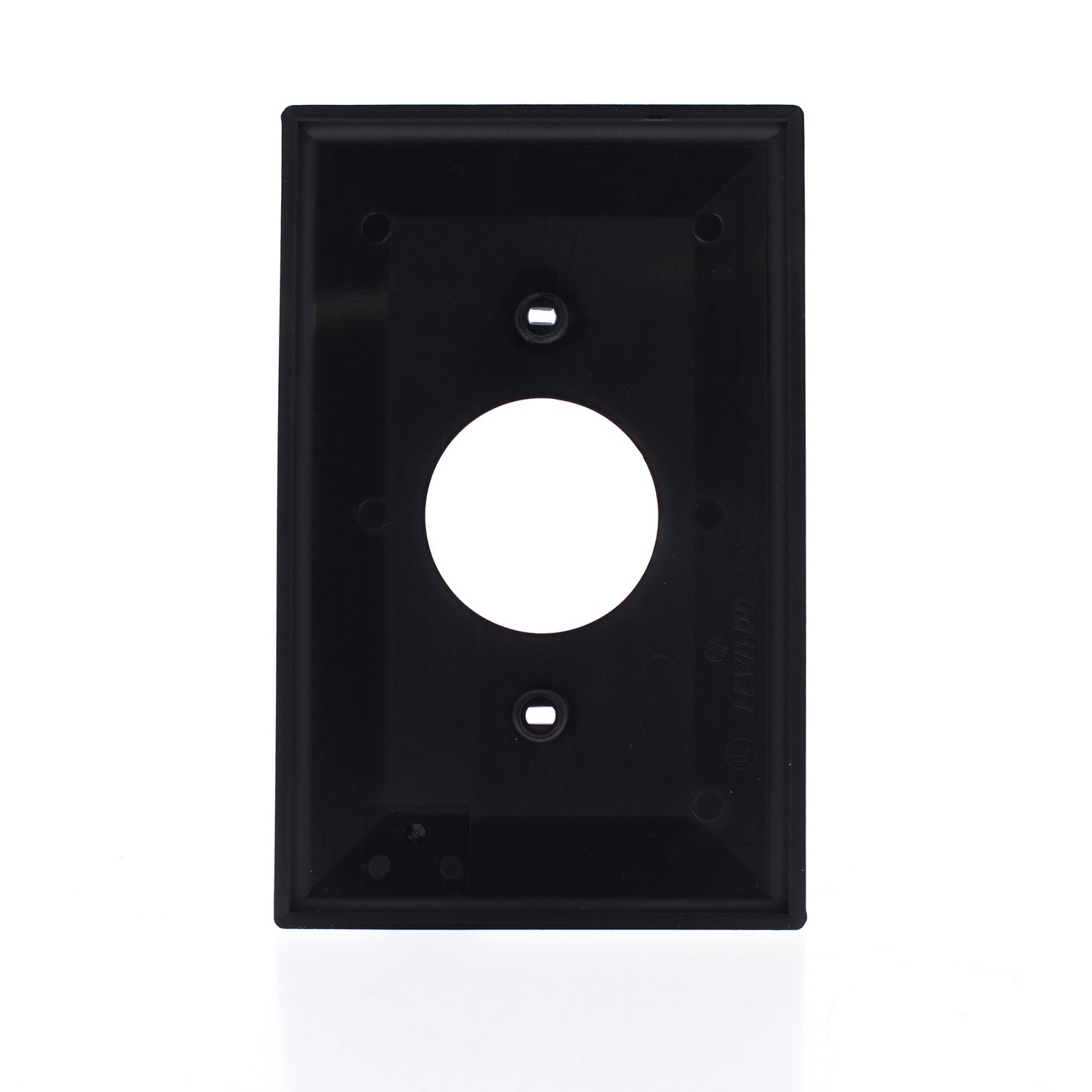 Leviton Black 1.406" Midway Unbreakable Receptacle Wallplate Outlet Cover PJ7-E