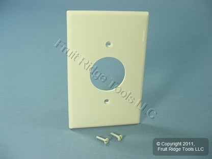 Leviton PJ7-T Lt Almond 1-Gang 1.406" Outlet Unbreakable Midway Wallplate Cover