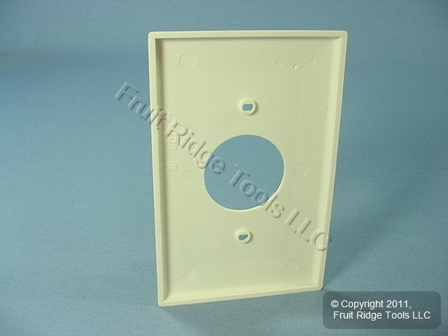 Leviton PJ7-T Lt Almond 1-Gang 1.406" Outlet Unbreakable Midway Wallplate Cover