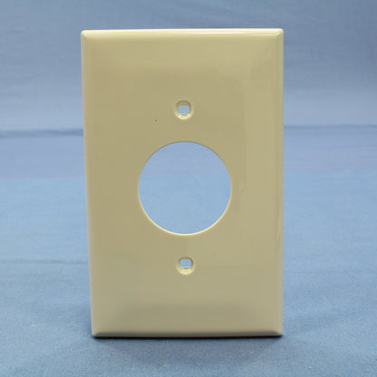 Leviton PJ7-T Lt Almond 1-Gang 1.406in. Outlet Unbreakable Midway Wallplate 2pcs