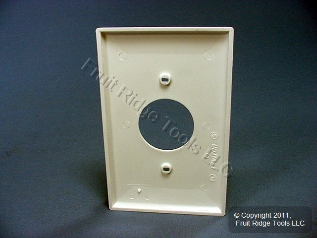 Leviton PJ7-W White 1-Gang 1.406in. Outlet Unbreakable Midway Wallplate Cover