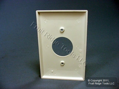 Leviton PJ7-W White 1-Gang 1.406in. Outlet Unbreakable Midway Wallplate Cover