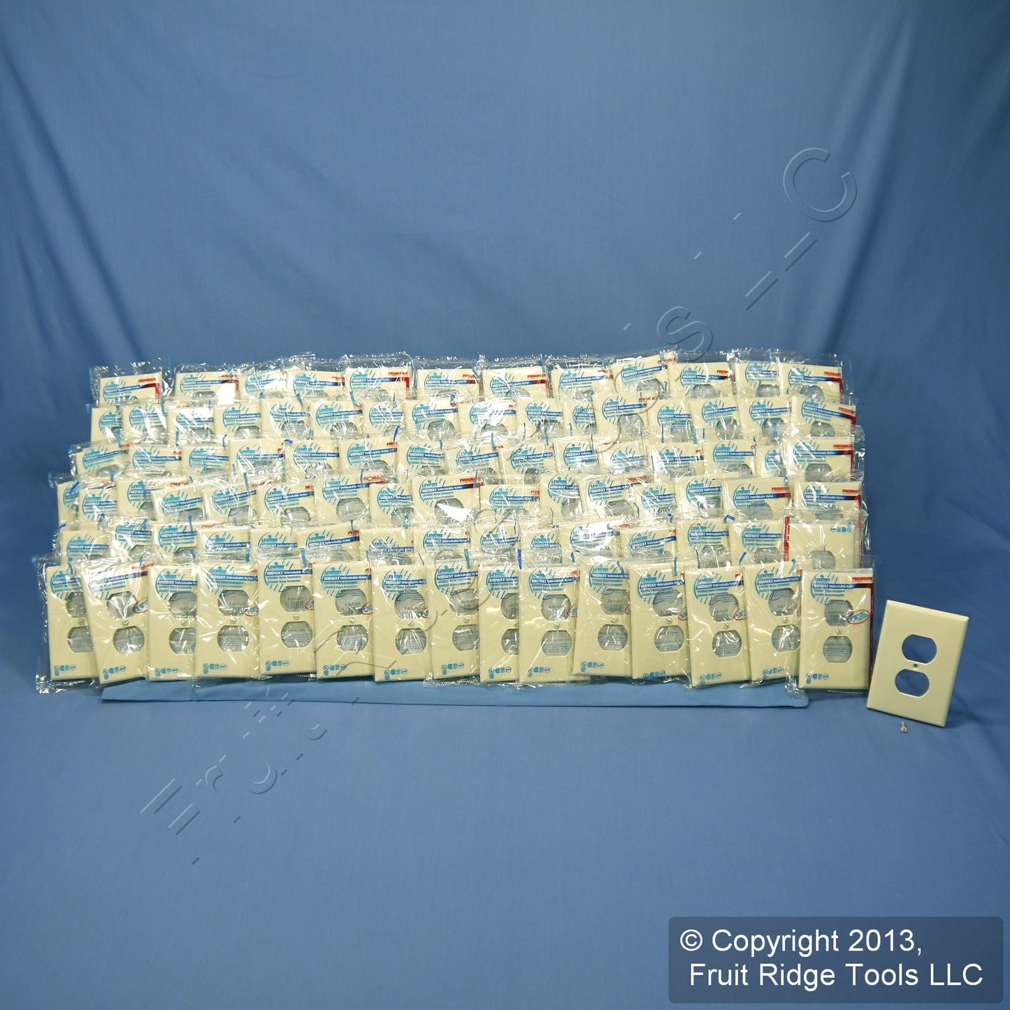 Leviton PJ8-A Almond 1-Gang Duplex Receptacle Outlet Cover Nylon Wallplate 90pcs
