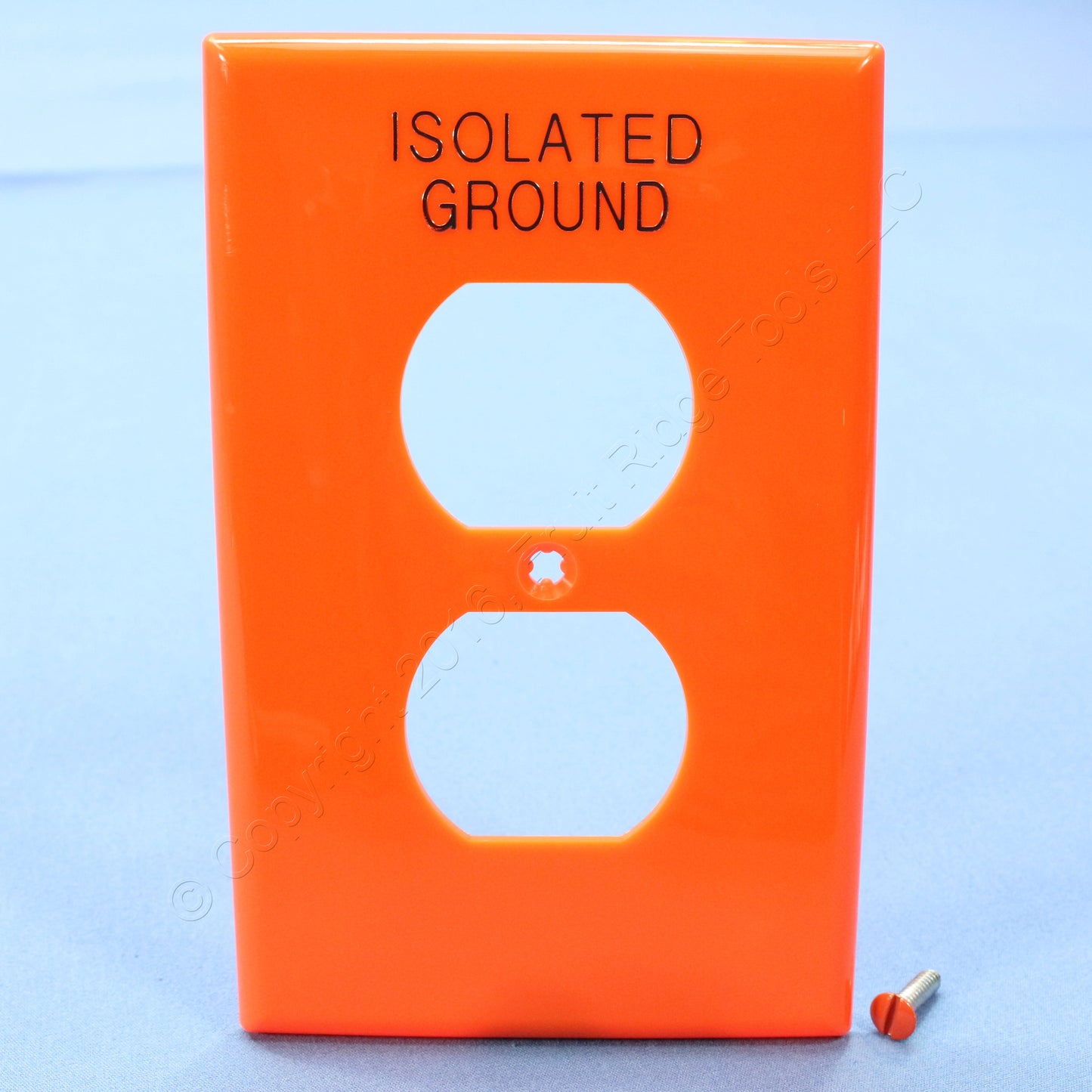 Leviton PJ8-IG Orange 1-Gang 1.406in. Outlet Duplex Unbreakable Midway Wallplate