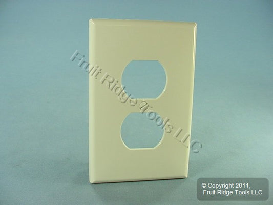 Leviton PJ8-T Lt Almond 1-Gang Duplex Unbreakable Nylon Midway Wallplate Cover