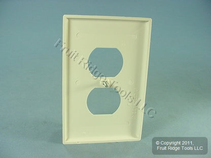 Leviton PJ8-T Lt Almond 1-Gang Duplex Unbreakable Nylon Midway Wallplate Cover