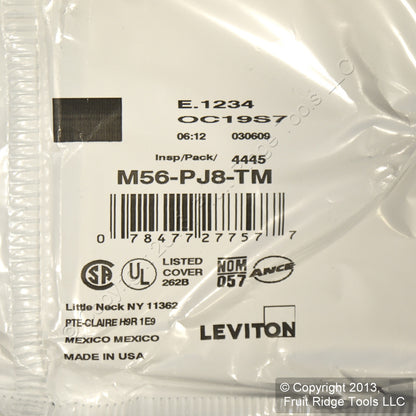 Leviton PJ8-T Light Almond 1-Gang Duplex Unbreakable Midway Wallplate Cover 3pcs