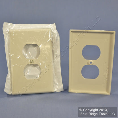 Leviton PJ8-T Light Almond 1-Gang Duplex Unbreakable Midway Wallplate Cover 3pcs