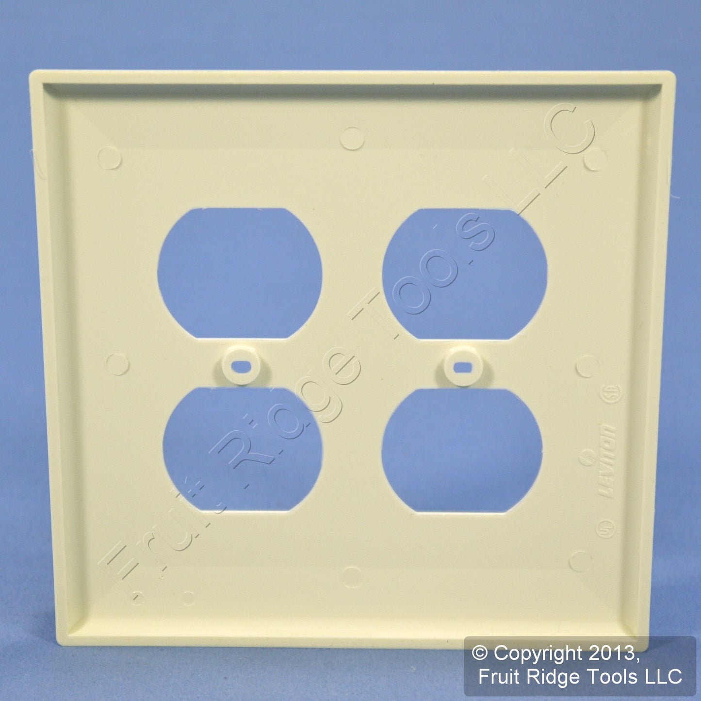 Leviton Almond 2G Large Unbreakable Duplex Receptacle Outlet Nylon Cover PJ82-A