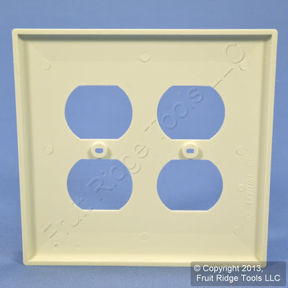 Leviton Almond 2G Large Unbreakable Duplex Receptacle Outlet Nylon Cover PJ82-A