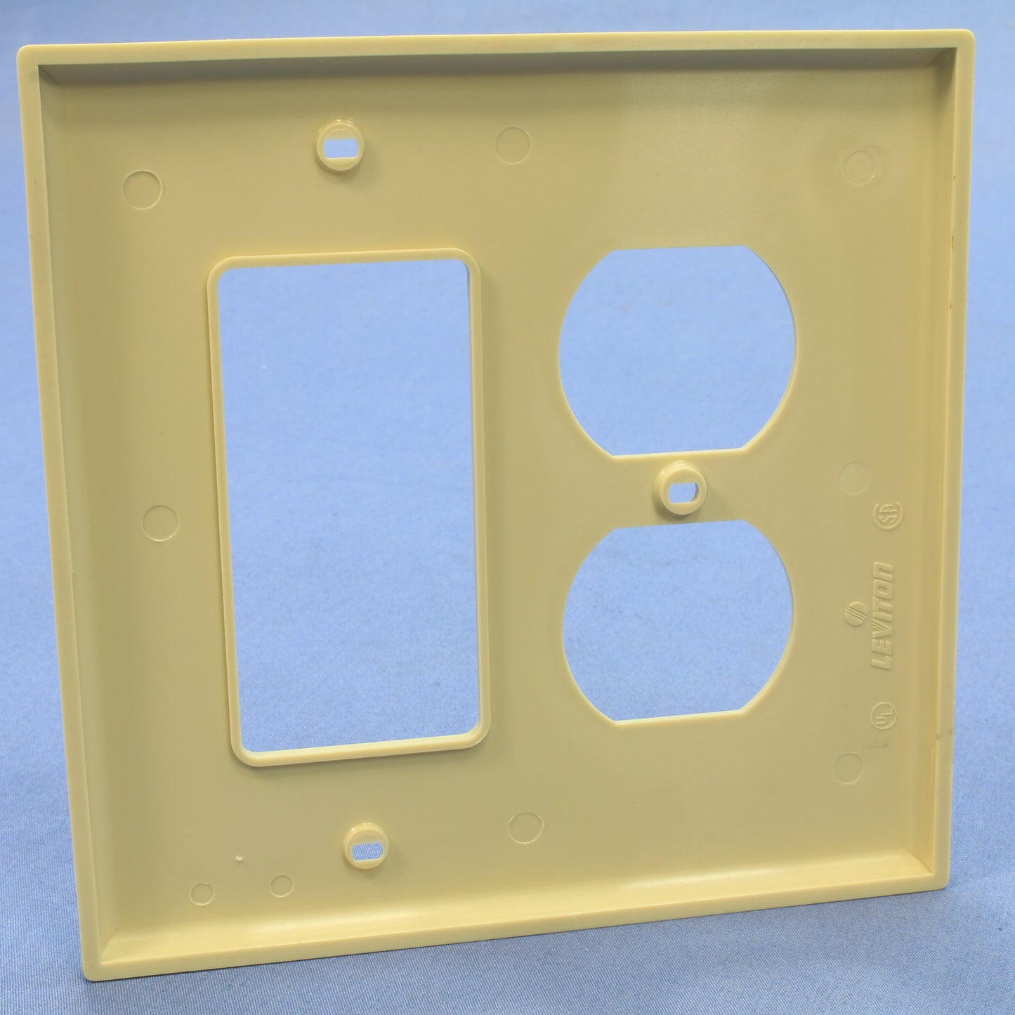 Leviton PJ826-I Ivory 2-Gang Duplex Decora Unbreakable Midway Wallplates 25pcs