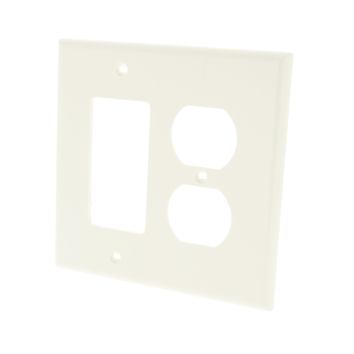Leviton PJ826-T Light Almond 2-Gang Duplex Decora Unbreakable Midway Wallplate