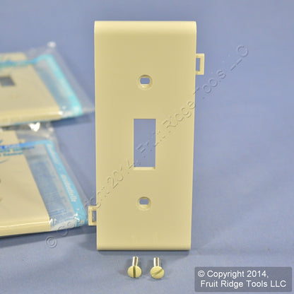 Leviton PSC1-I Ivory 1-Gang Toggle Switch Center Panel Sectional Covers 10-Pack