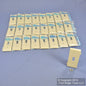 Leviton PSC1-I Ivory 1-Gang Toggle Unbreakable Sectional Cover Strap Mount 25pcs