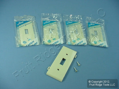Leviton PSC1-I Ivory 1-Gang Toggle Unbreakable Sectional Covers Strap Mount 5pcs