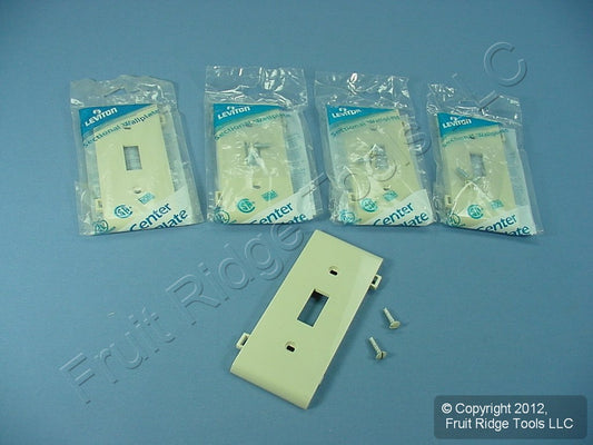 Leviton PSC1-I Ivory 1-Gang Toggle Unbreakable Sectional Covers Strap Mount 5pcs