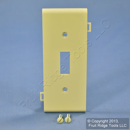 Leviton PSC1-I Ivory 1-Gang Toggle, Unbreakable Sectional Wallplate Strap Mount