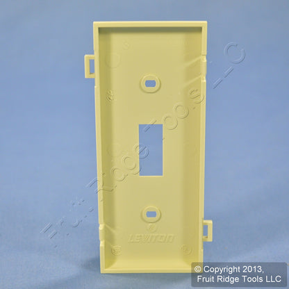 Leviton PSC1-I Ivory 1-Gang Toggle, Unbreakable Sectional Wallplate Strap Mount