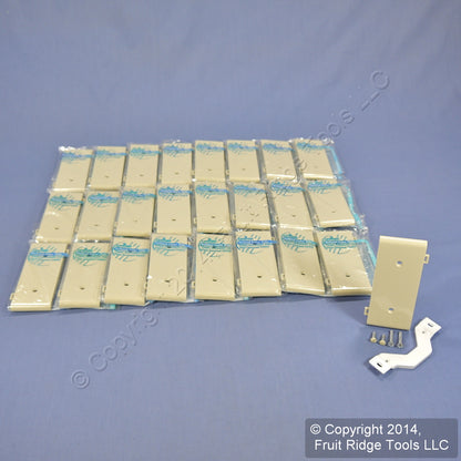Leviton PSC14-I Ivory 1-Gang Blank Unbreakable Sectional Cover trap Mount 25pcs