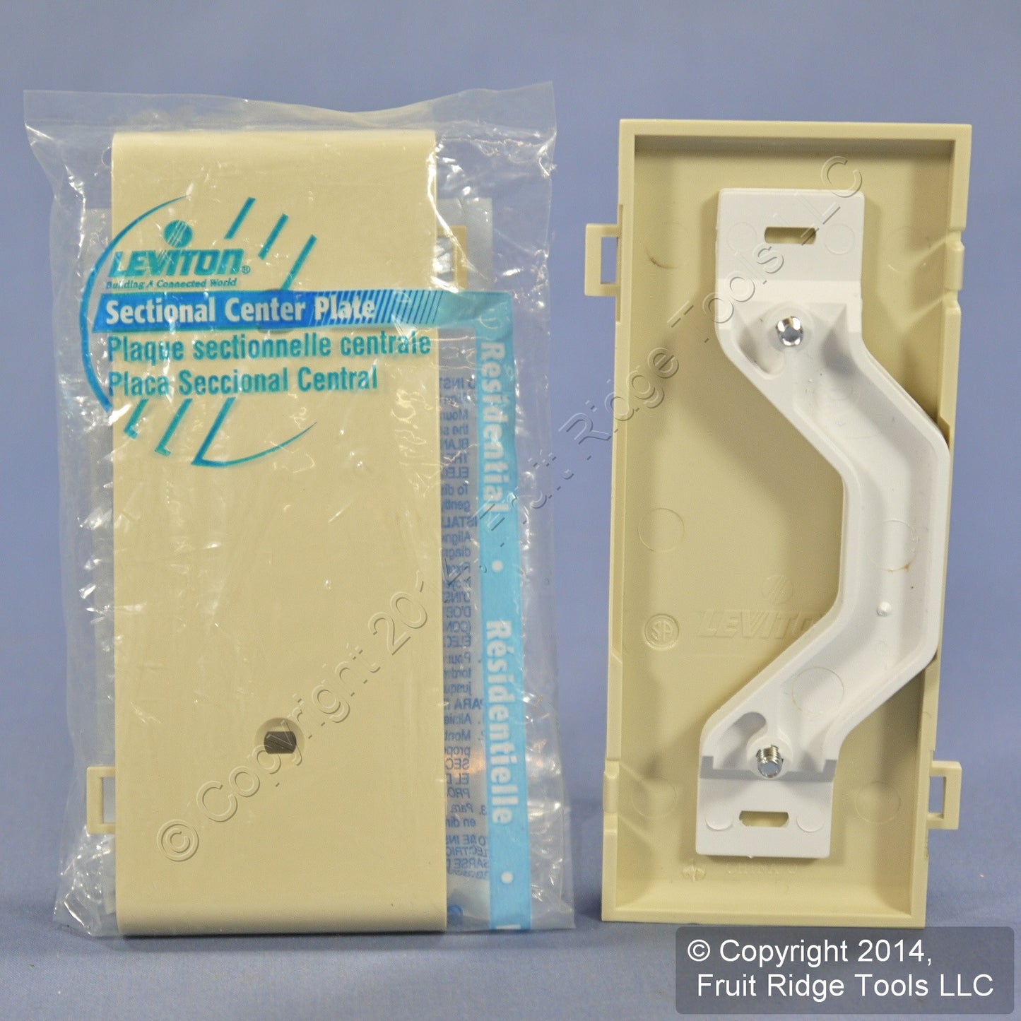 Leviton PSC14-I Ivory 1-Gang Blank Unbreakable Sectional Cover trap Mount 25pcs