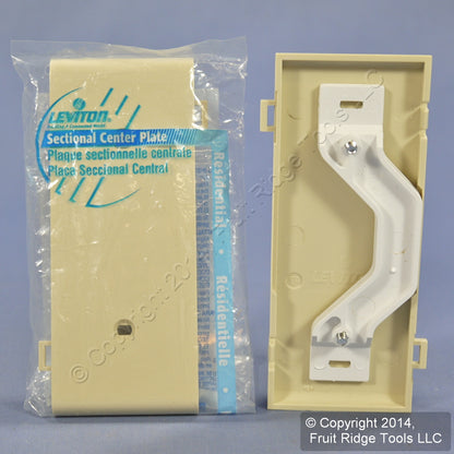 Leviton PSC14-I Ivory 1-Gang Blank Unbreakable Sectional Cover trap Mount 25pcs