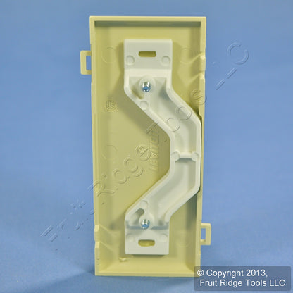 Leviton PSC14-I Ivory Blank Center Sectional Cover Nylon Wallplates 5-Pack