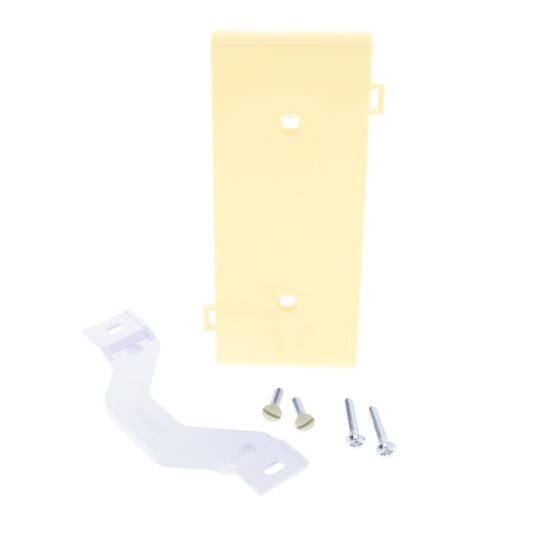 Leviton PSC14-I Ivory 1-Gang Blank Center Panel Sectional Cover Nylon Wallplate