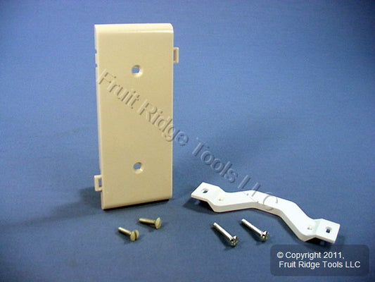 Leviton PSC14-T Lt Almond 1-Gang Blank Unbreakable Sectional Wallplate Box Mount
