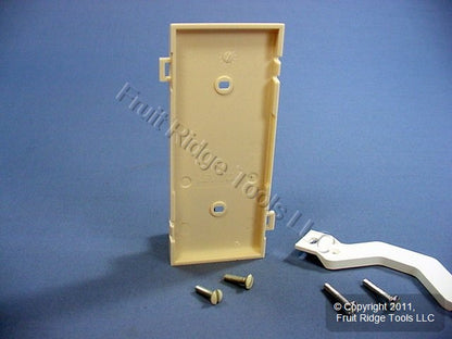 Leviton PSC14-T Lt Almond 1-Gang Blank Unbreakable Sectional Wallplate Box Mount