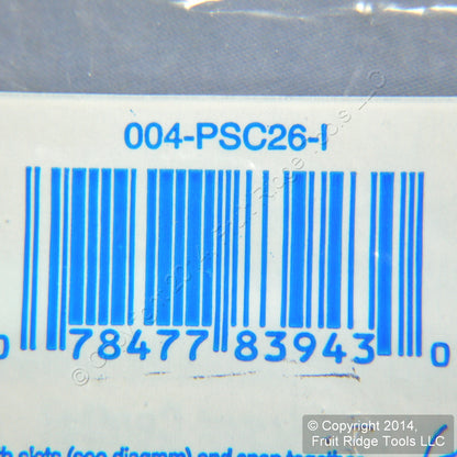 Leviton PSC26-I Ivory 1-Gang Decora Unbreakable Sectional Wallplate Cover 10pcs