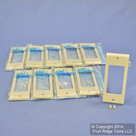 Leviton PSC26-I Ivory 1-Gang Decora Unbreakable Sectional Wallplate Cover 10pcs