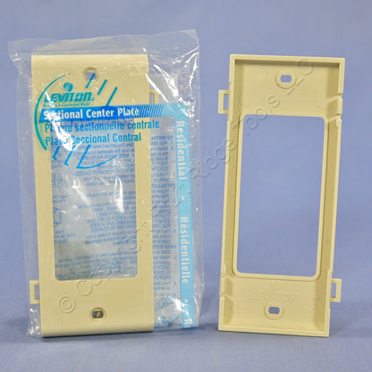 Leviton PSC26-I Ivory 1-Gang Decora Unbreakable Sectional Wallplate Cover 10pcs