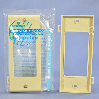 Leviton PSC26-I Ivory 1-Gang Decora Unbreakable Sectional Wallplate Cover 25pcs