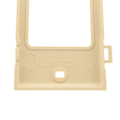 Leviton PSC26-I Ivory 1-Gang Decora Unbreakable Nylon Sectional Wallplate Cover