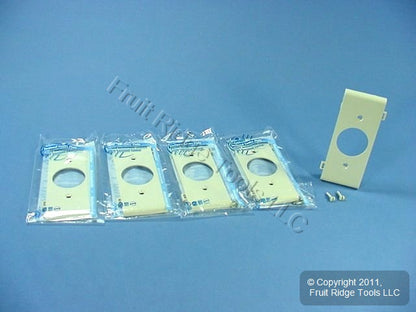 Leviton PSC7-I Ivory Center Sectional 1.406" Single Outlet Nylon Wallplates 5pcs