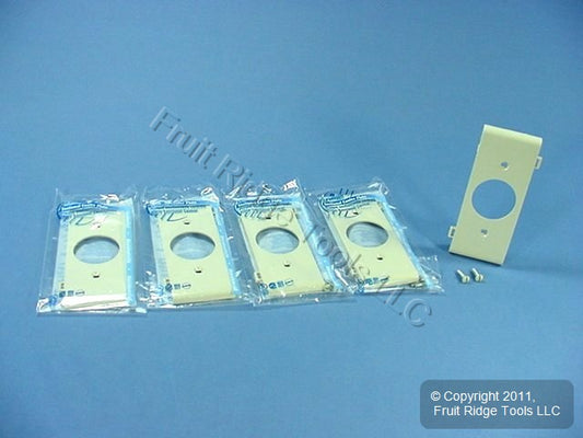 Leviton PSC7-I Ivory Center Sectional 1.406" Single Outlet Nylon Wallplates 5pcs
