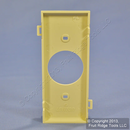 Leviton PSC7-I Ivory Center Sectional Receptacle Nylon Cover 1.406 Single Outlet