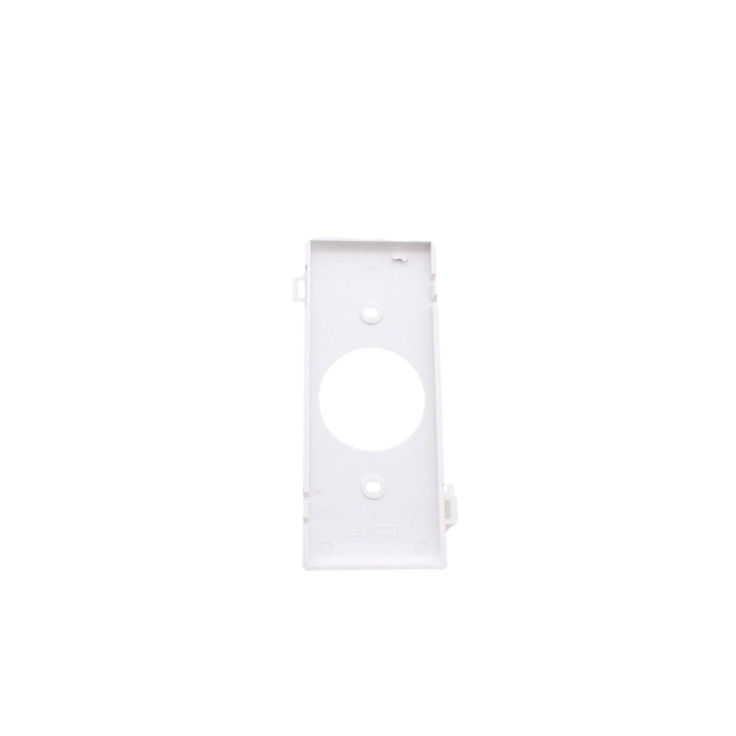 Leviton PSC7-W White 1-Gang Sectional Receptacle Wallplates 1.406" 1-Outlet 5pcs