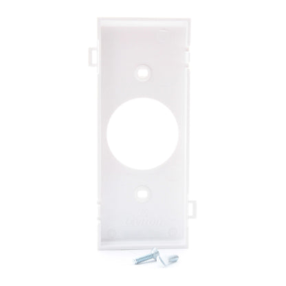 Leviton PSC7-W White Sectional Receptacle Nylon Wallplate 1.406" Single Outlet
